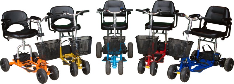 The SupaScoota range of lightweight mobility scooters