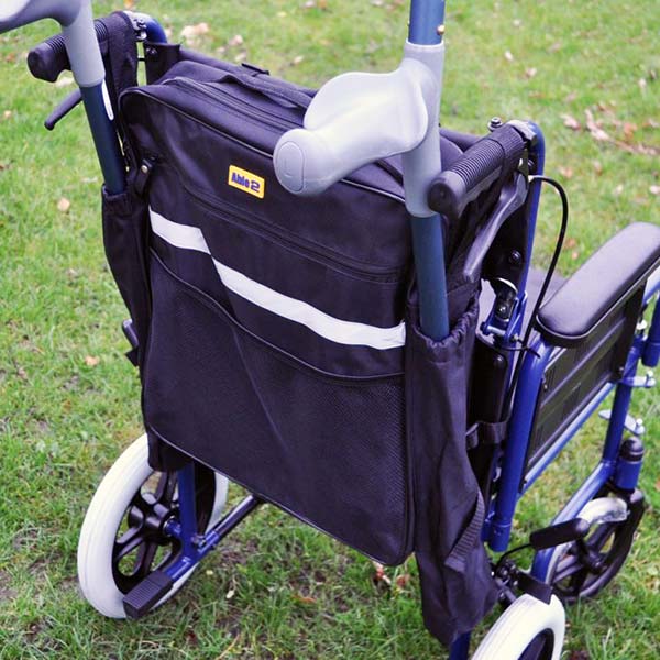 Splash crutch/walking stick bag for Lightweight Mobility Scooter